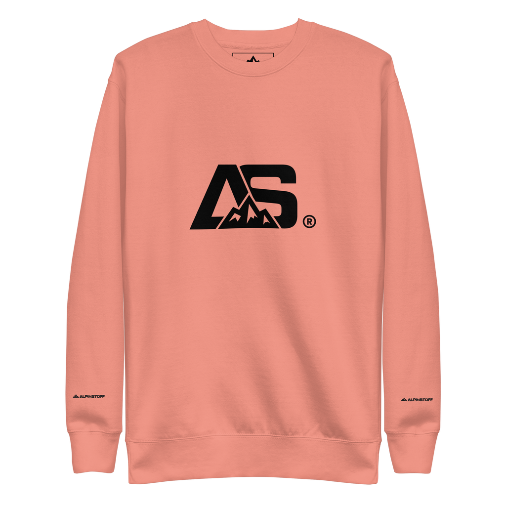 ALPINSTOFF® Premium Crewneck – Black Monogram Edition