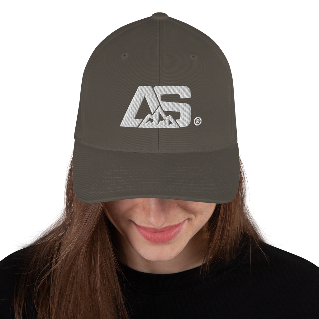 ALPINSTOFF® Twill Stretch Cap – AS Monogram White Stitch