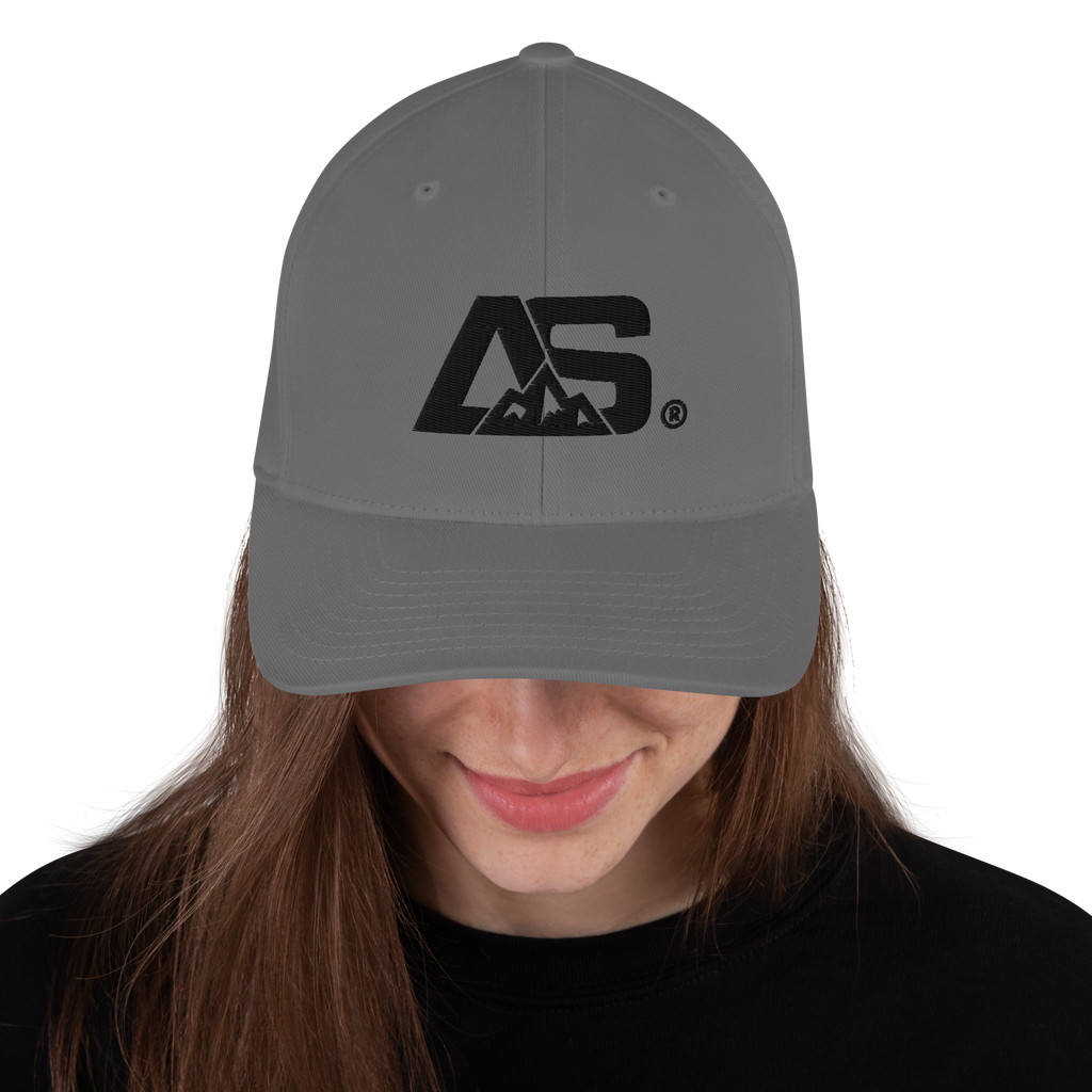 ALPINSTOFF® Twill Stretch Cap – AS Monogram Black Stitch
