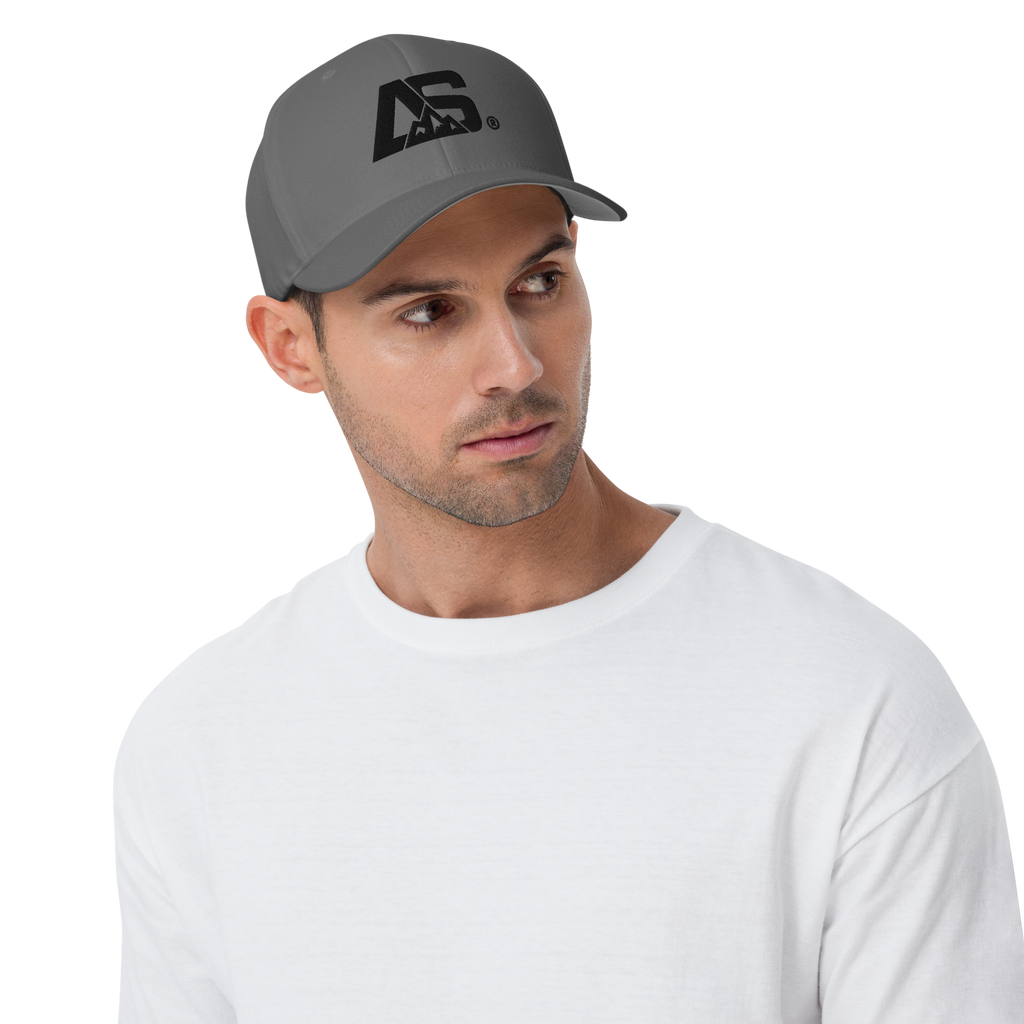 ALPINSTOFF® Twill Stretch Cap – AS Monogram Black Stitch