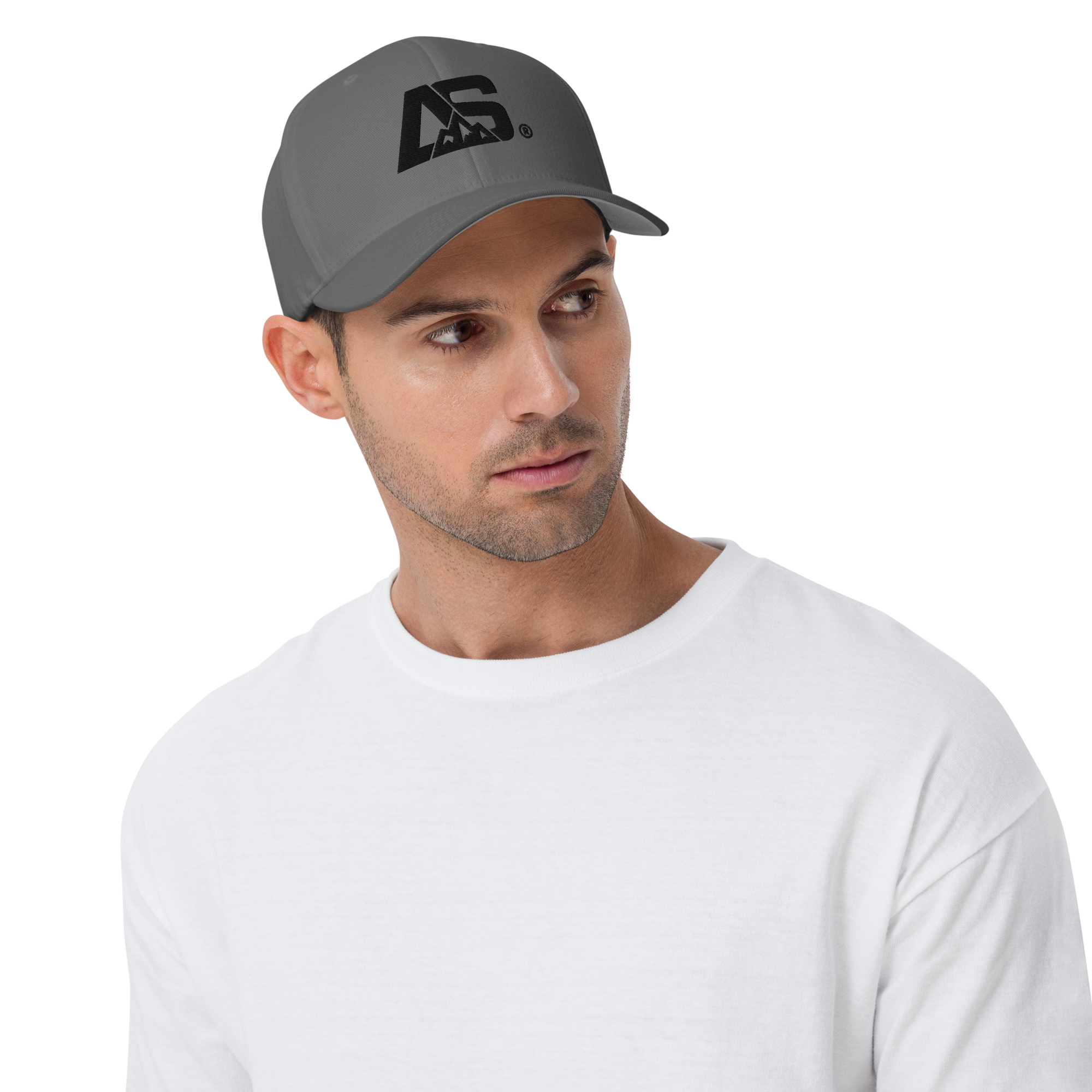 ALPINSTOFF® Twill Stretch Cap – AS Monogram Black Stitch
