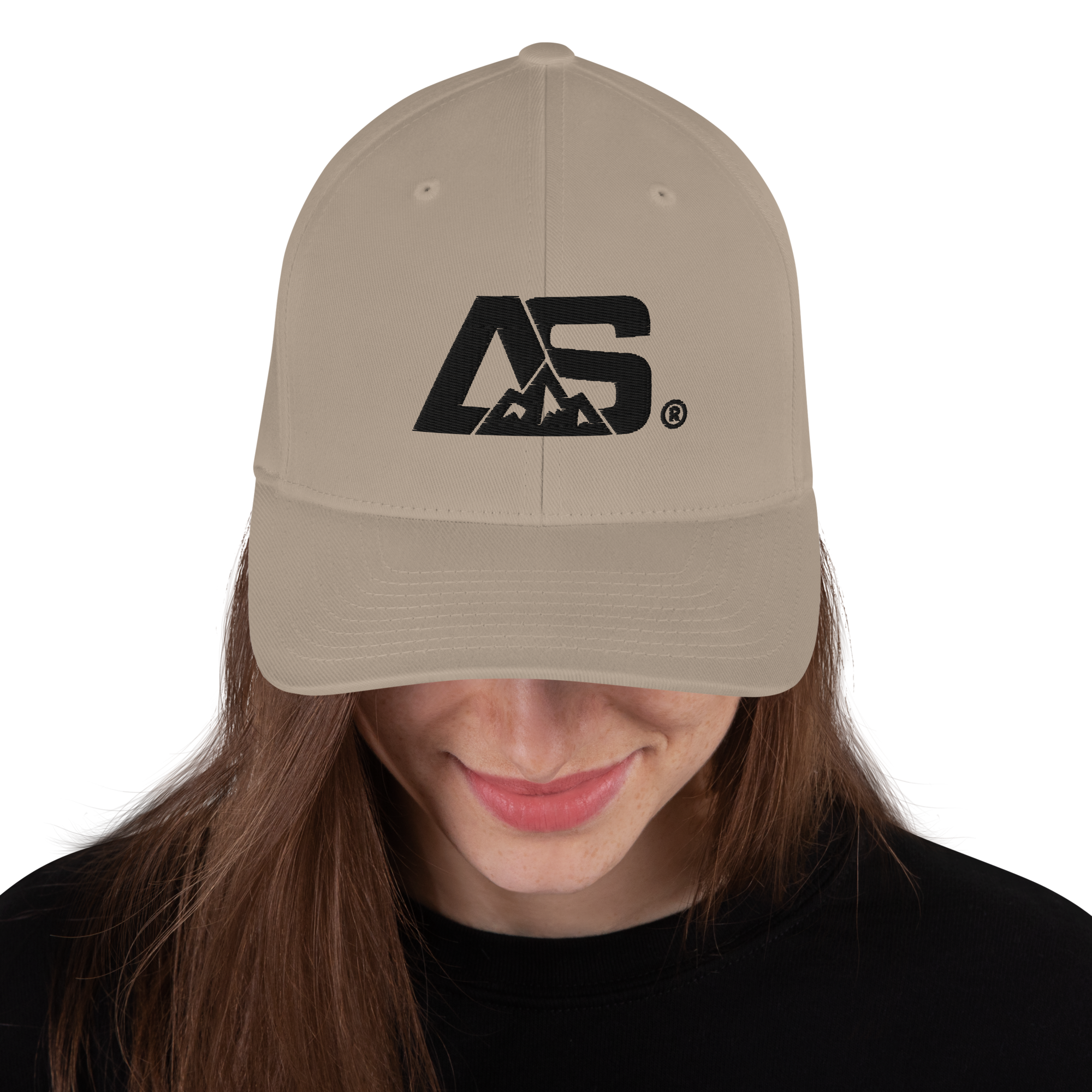 ALPINSTOFF® Twill Stretch Cap – AS Monogram Black Stitch