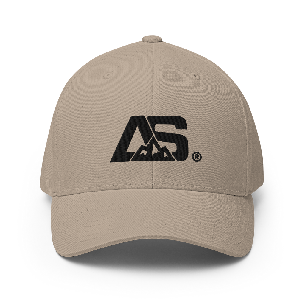 ALPINSTOFF® Twill Stretch Cap – AS Monogram Black Stitch