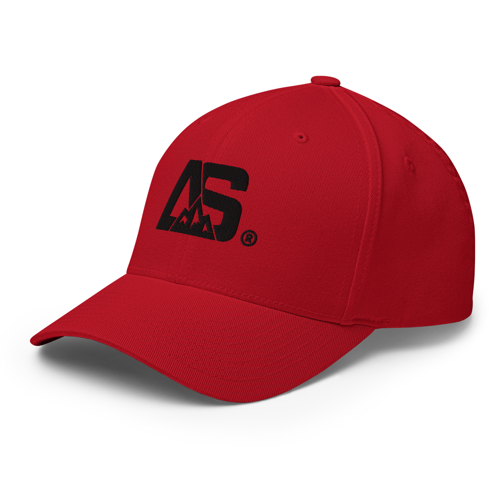 ALPINSTOFF® Twill Stretch Cap – AS Monogram Black Stitch