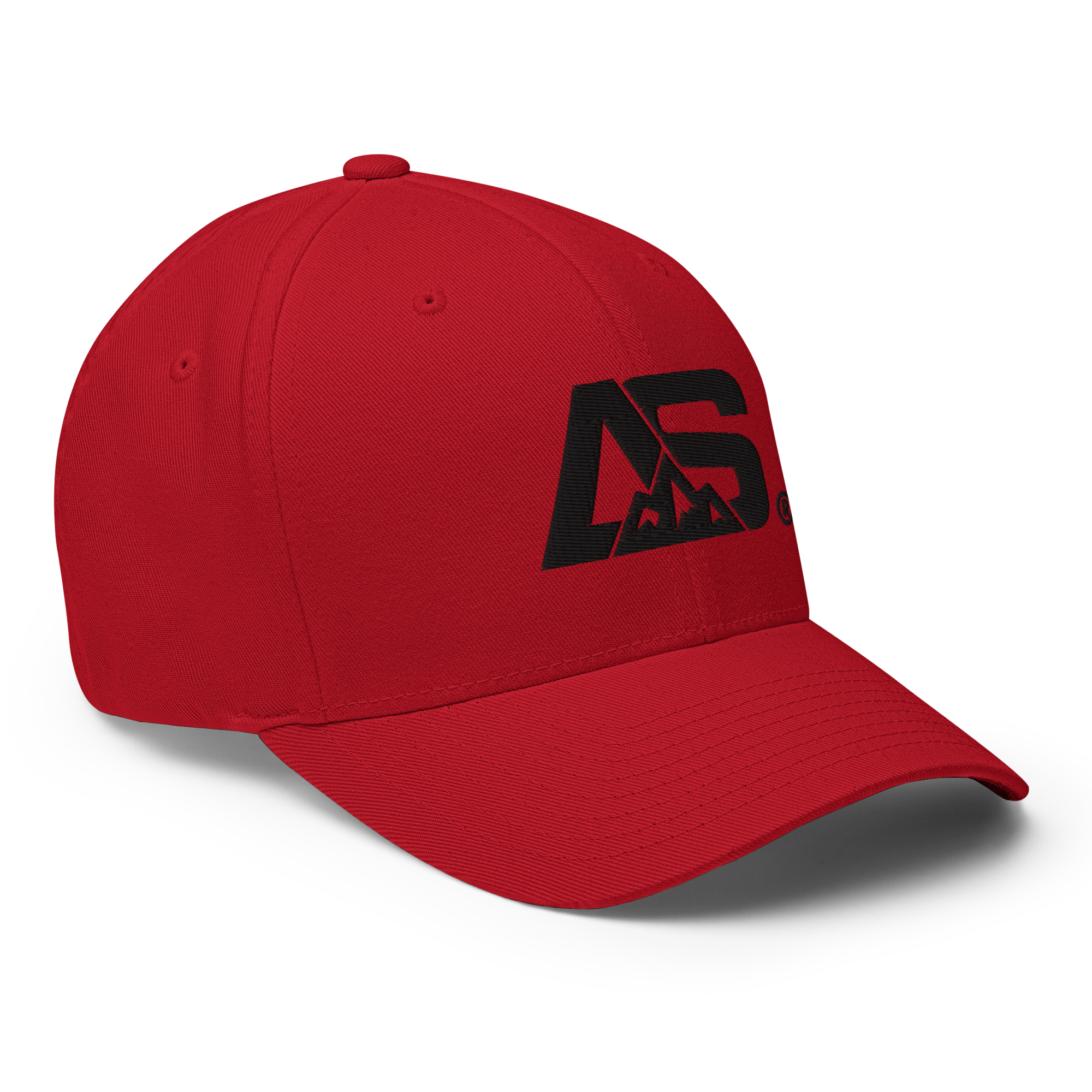 ALPINSTOFF® Twill Stretch Cap – AS Monogram Black Stitch