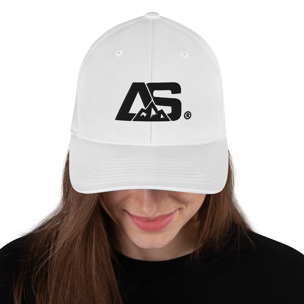 ALPINSTOFF® Twill Stretch Cap – AS Monogram Black Stitch