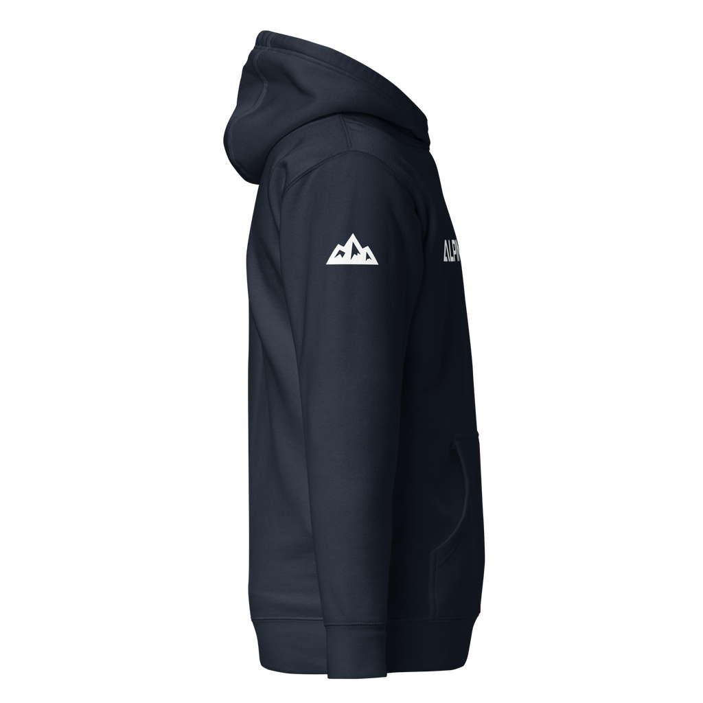 ALPINSTOFF® Essential Heavy Hoodie – White Print Edition