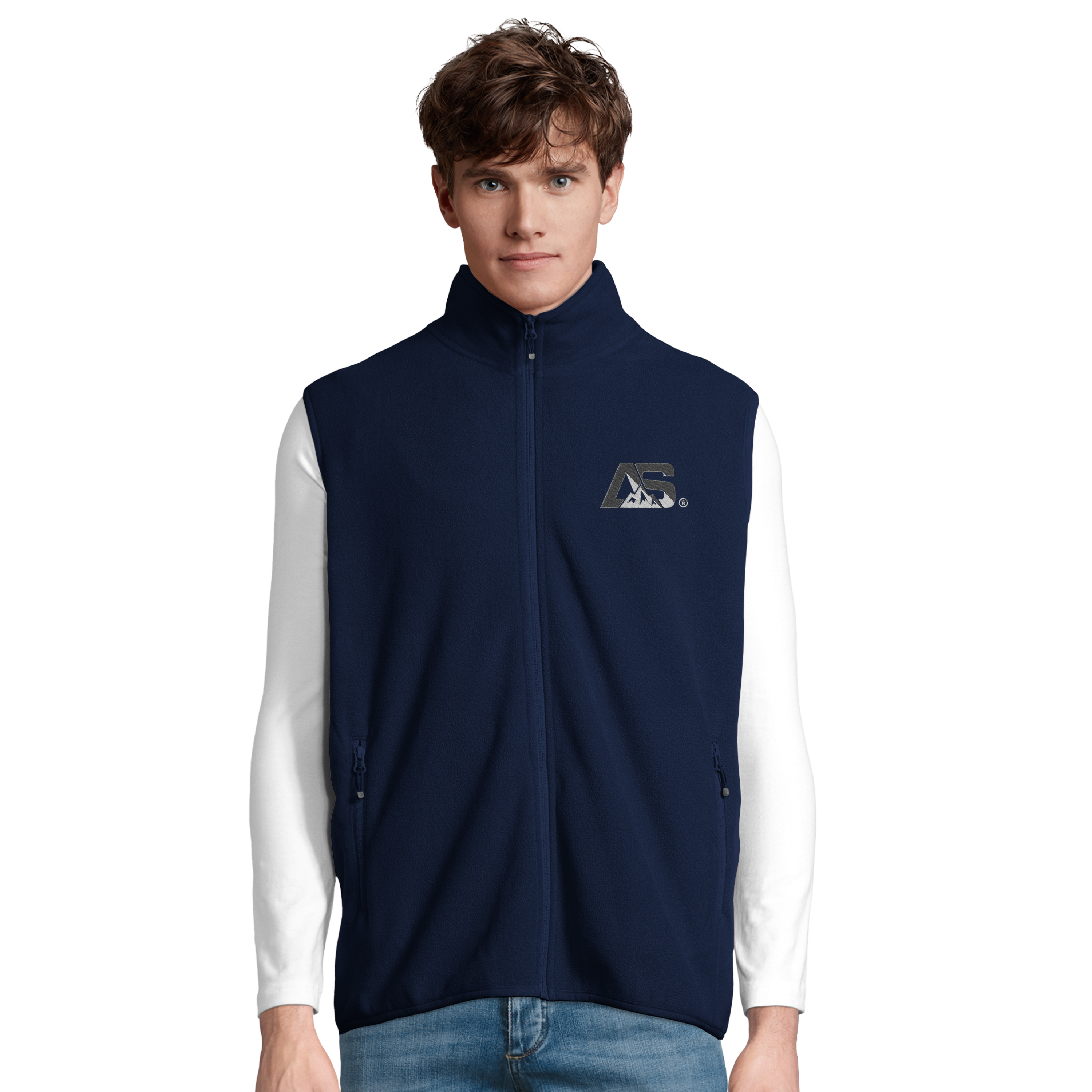 ALPINSTOFF® Unisex Mikrofleece-Weste AS Front