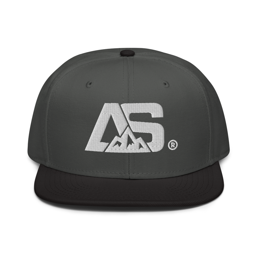 ALPINSTOFF® × OTTO Cap – AS Monogram Snapback (White Embroidery)
