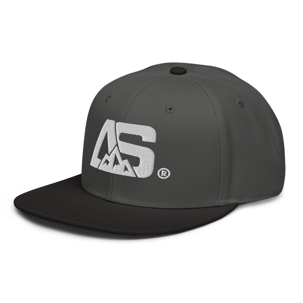 ALPINSTOFF® × OTTO Cap – AS Monogram Snapback (White Embroidery)