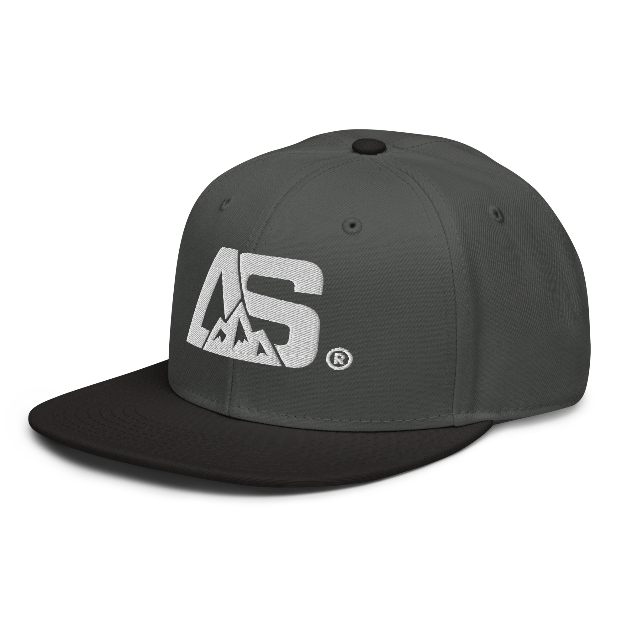 ALPINSTOFF® × OTTO Cap – AS Monogram Snapback (White Embroidery)