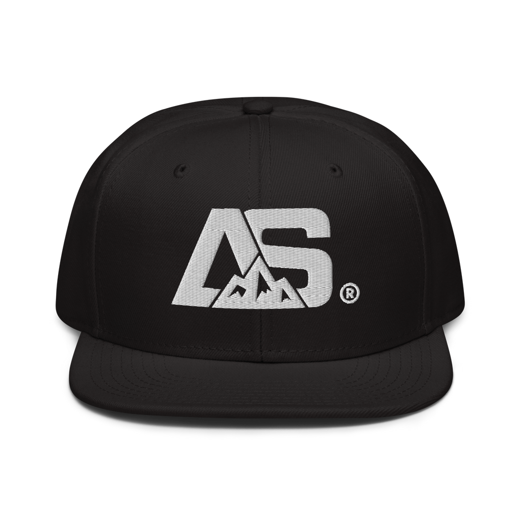 ALPINSTOFF® × OTTO Cap – AS Monogram Snapback (White Embroidery)