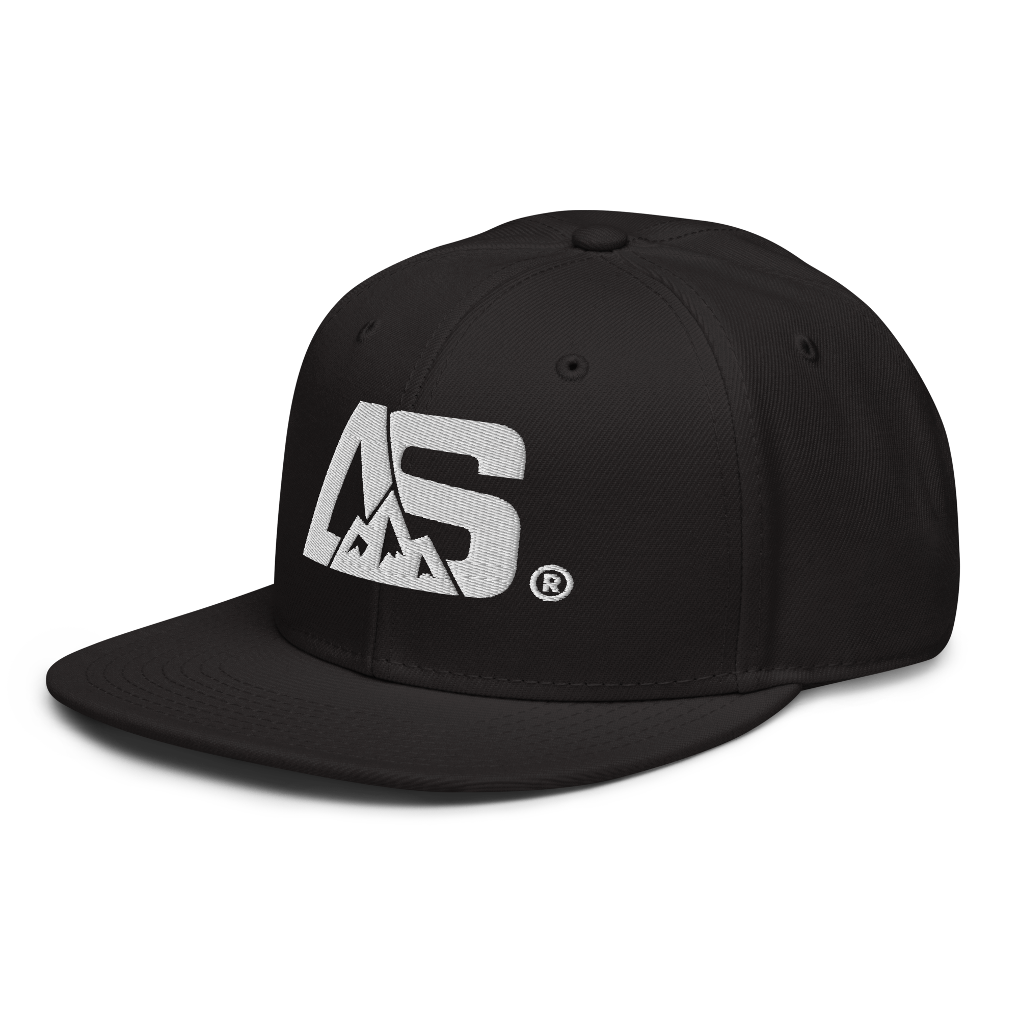 ALPINSTOFF® × OTTO Cap – AS Monogram Snapback (White Embroidery)
