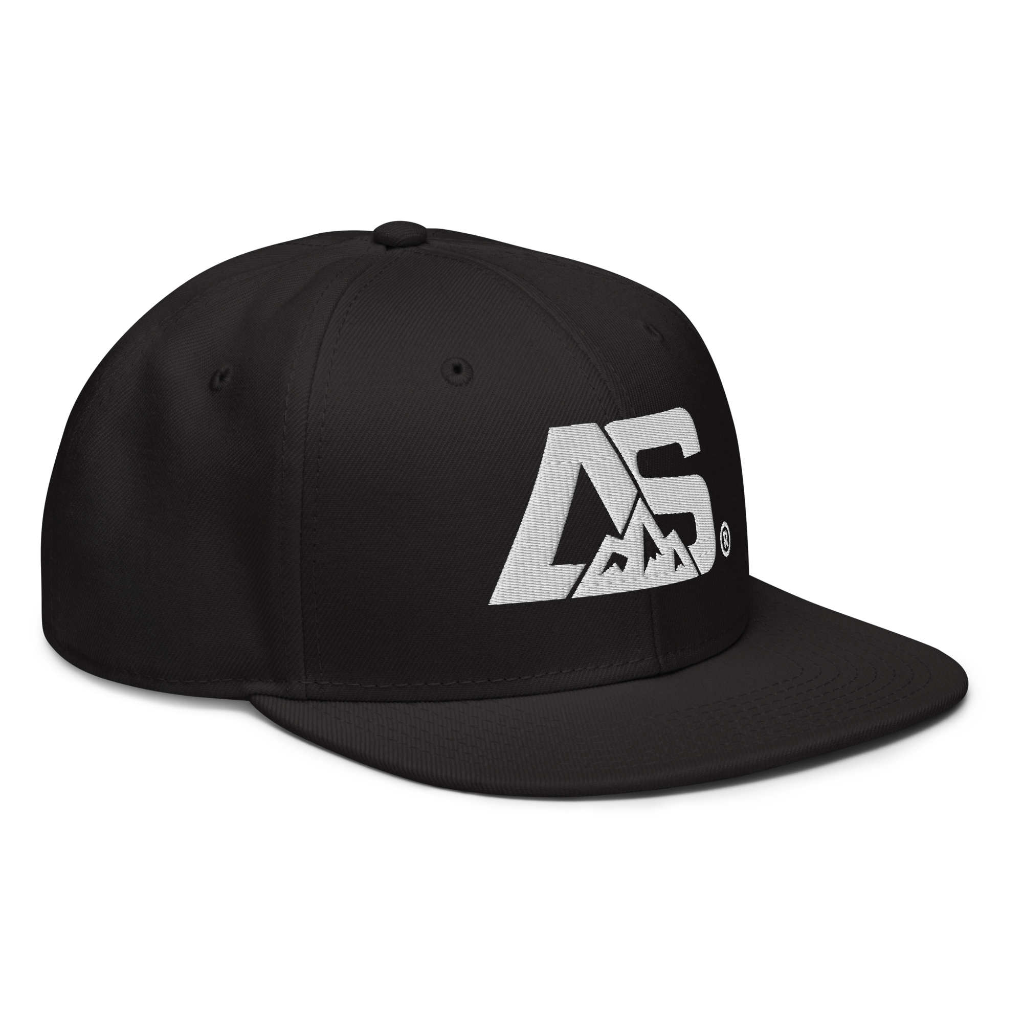 ALPINSTOFF® × OTTO Cap – AS Monogram Snapback (White Embroidery)
