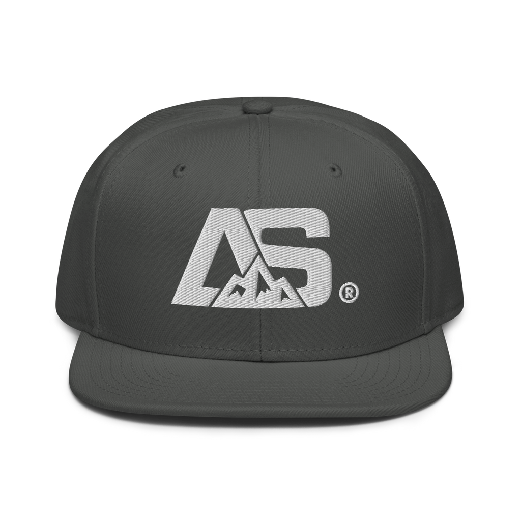 ALPINSTOFF® × OTTO Cap – AS Monogram Snapback (White Embroidery)