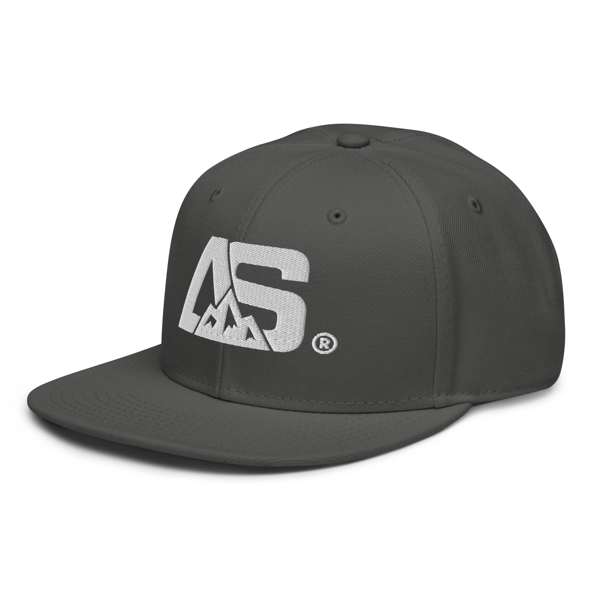 ALPINSTOFF® × OTTO Cap – AS Monogram Snapback (White Embroidery)