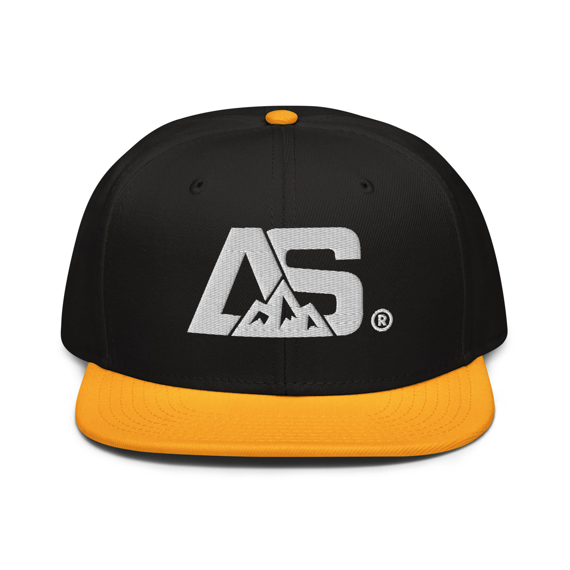 ALPINSTOFF® × OTTO Cap – AS Monogram Snapback (White Embroidery)