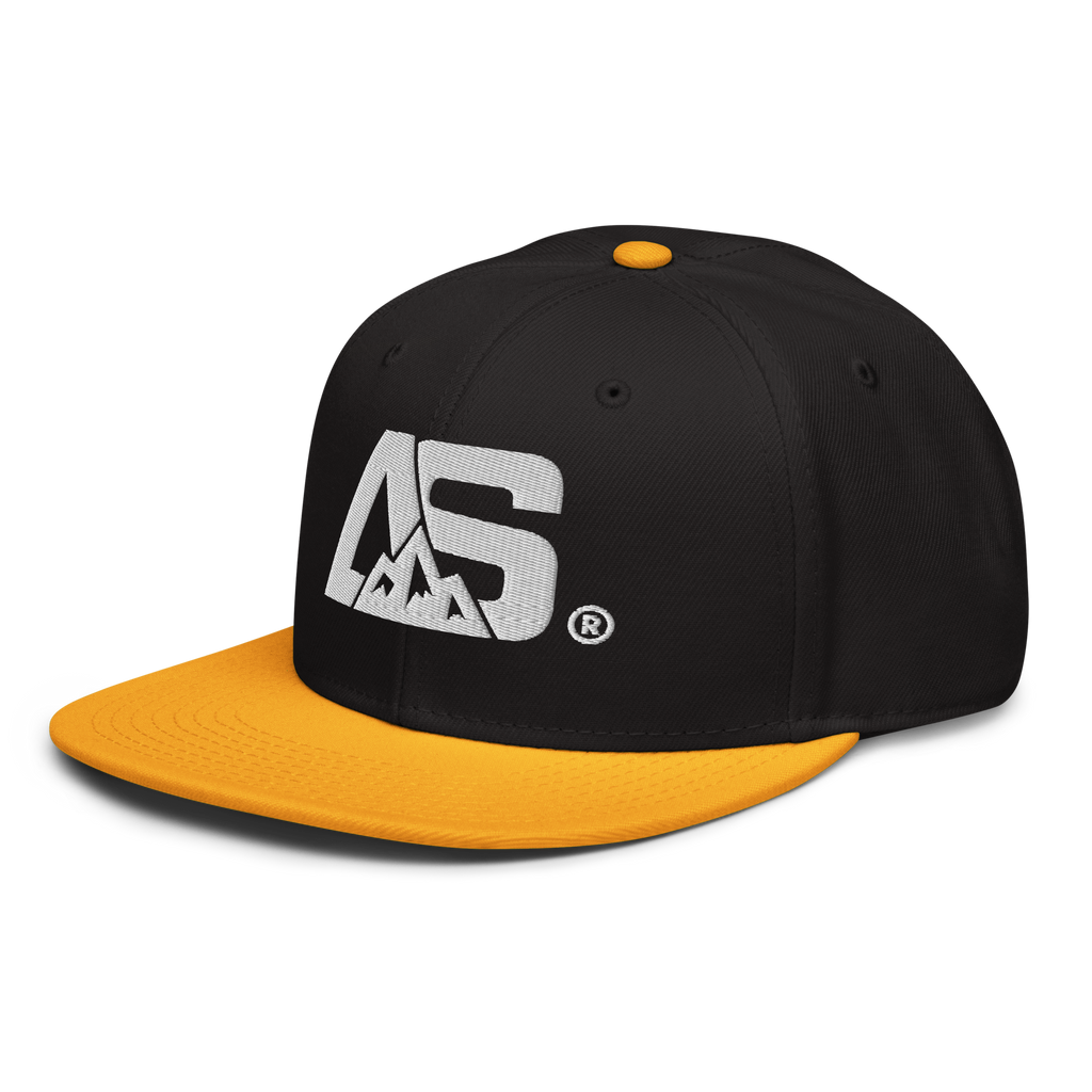 ALPINSTOFF® × OTTO Cap – AS Monogram Snapback (White Embroidery)