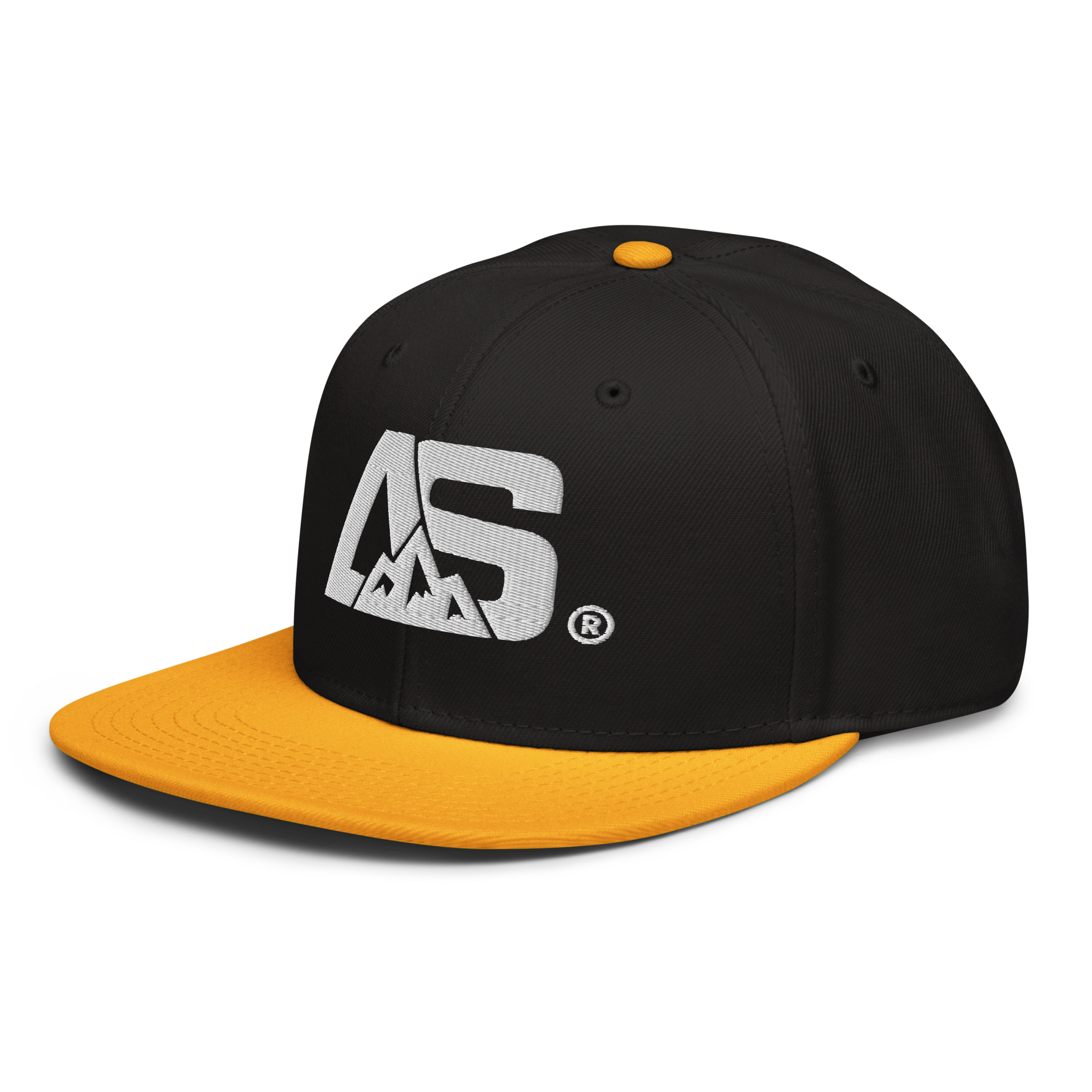 ALPINSTOFF® × OTTO Cap – AS Monogram Snapback (White Embroidery)