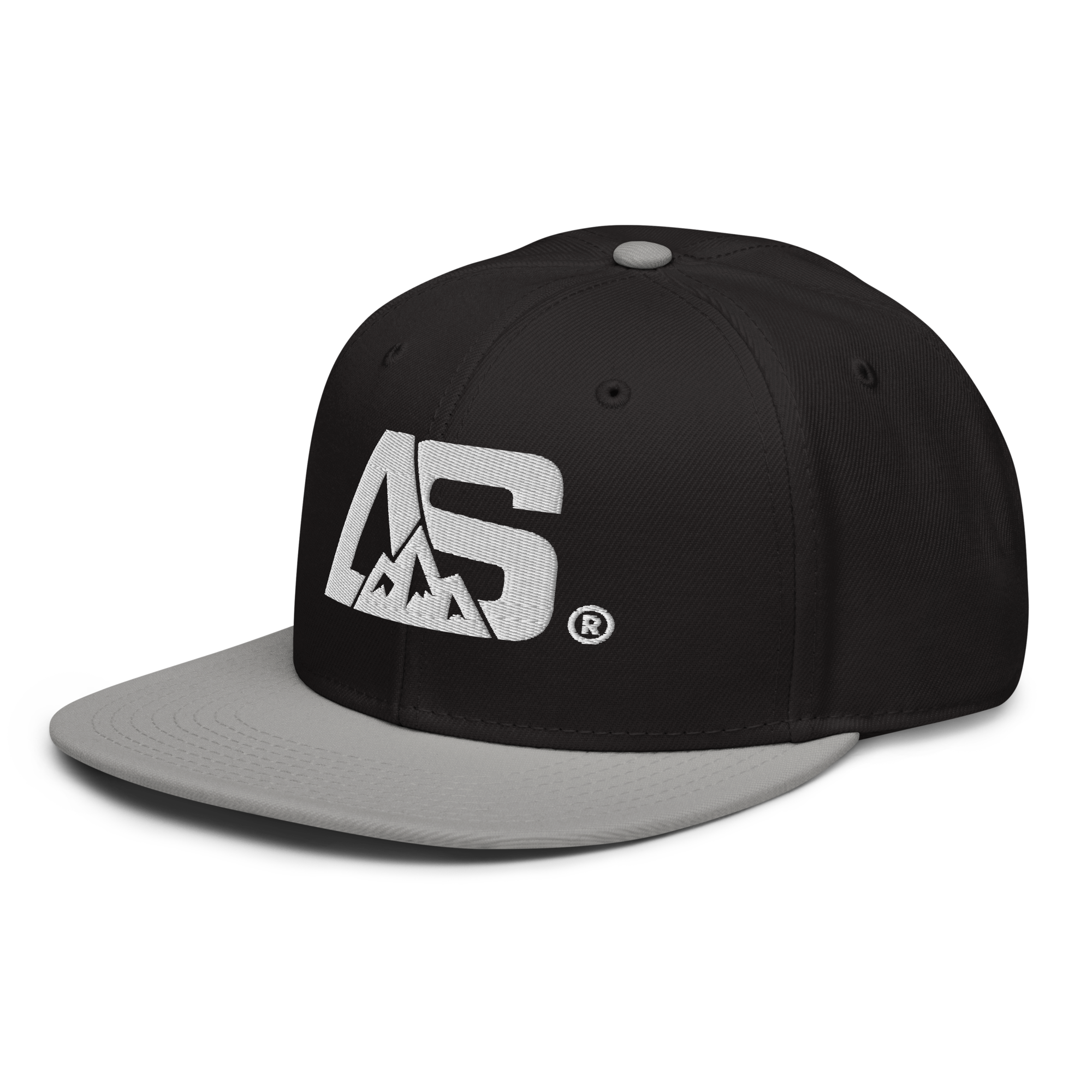 ALPINSTOFF® × OTTO Cap – AS Monogram Snapback (White Embroidery)