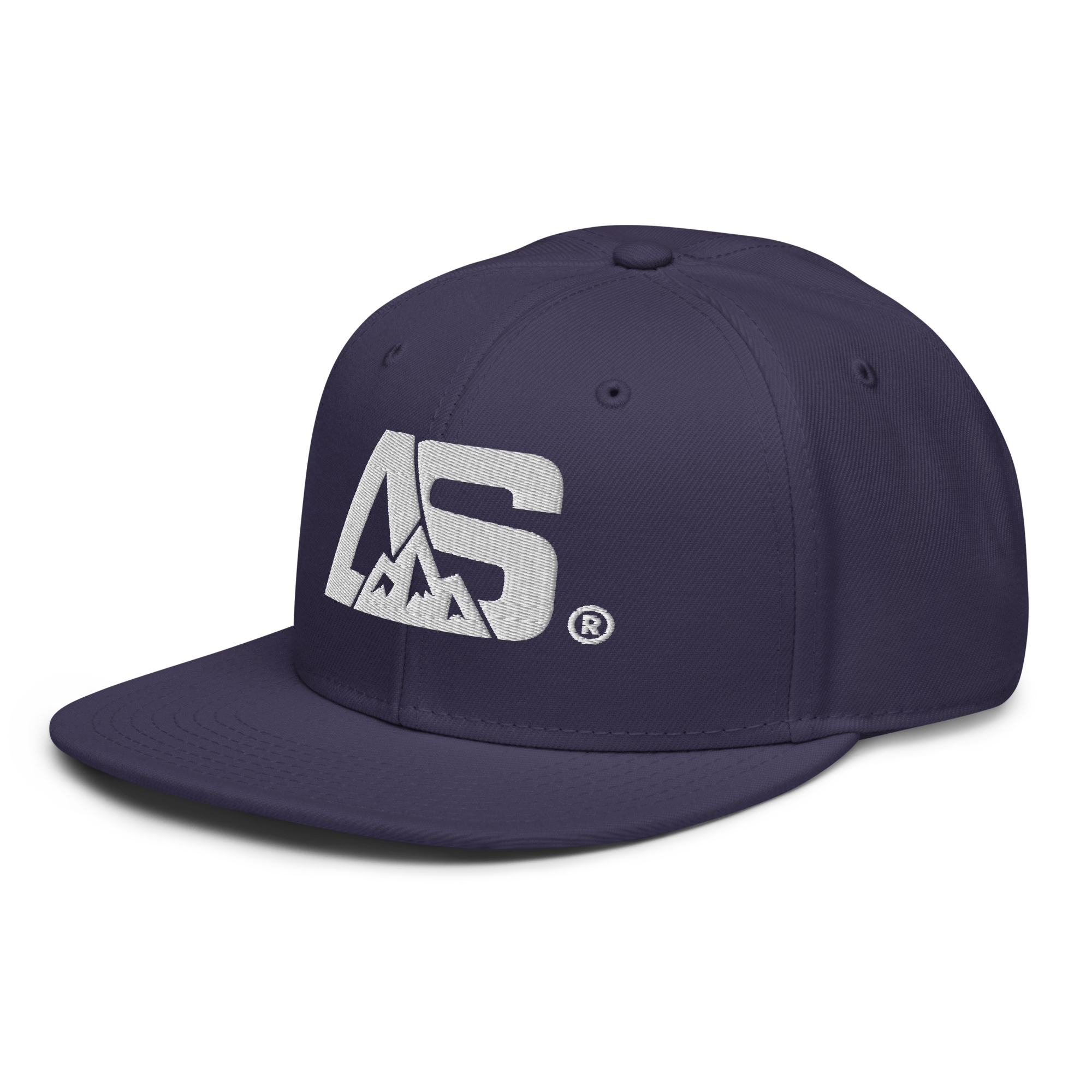 ALPINSTOFF® × OTTO Cap – AS Monogram Snapback (White Embroidery)