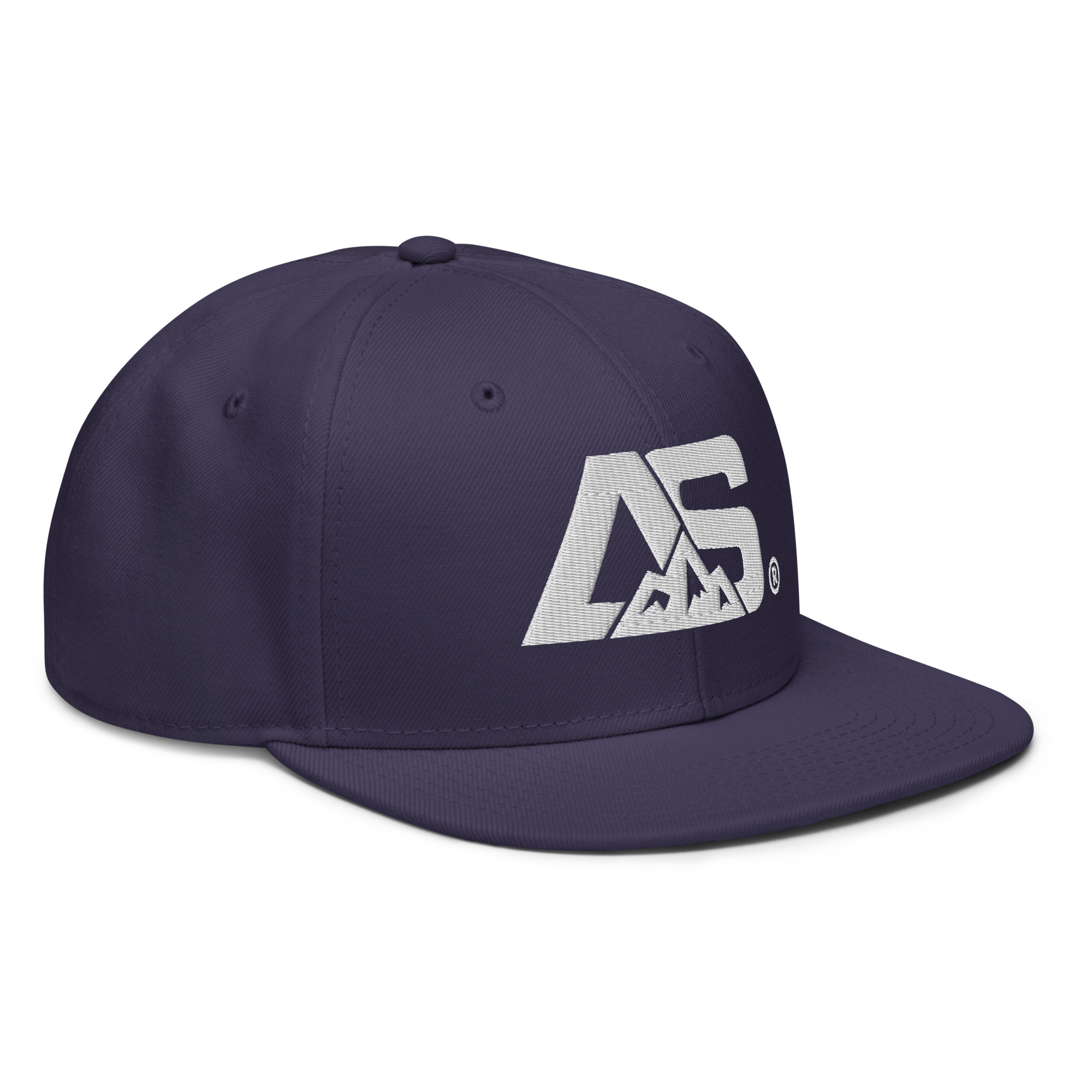 ALPINSTOFF® × OTTO Cap – AS Monogram Snapback (White Embroidery)