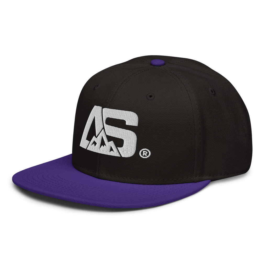 ALPINSTOFF® × OTTO Cap – AS Monogram Snapback (White Embroidery)