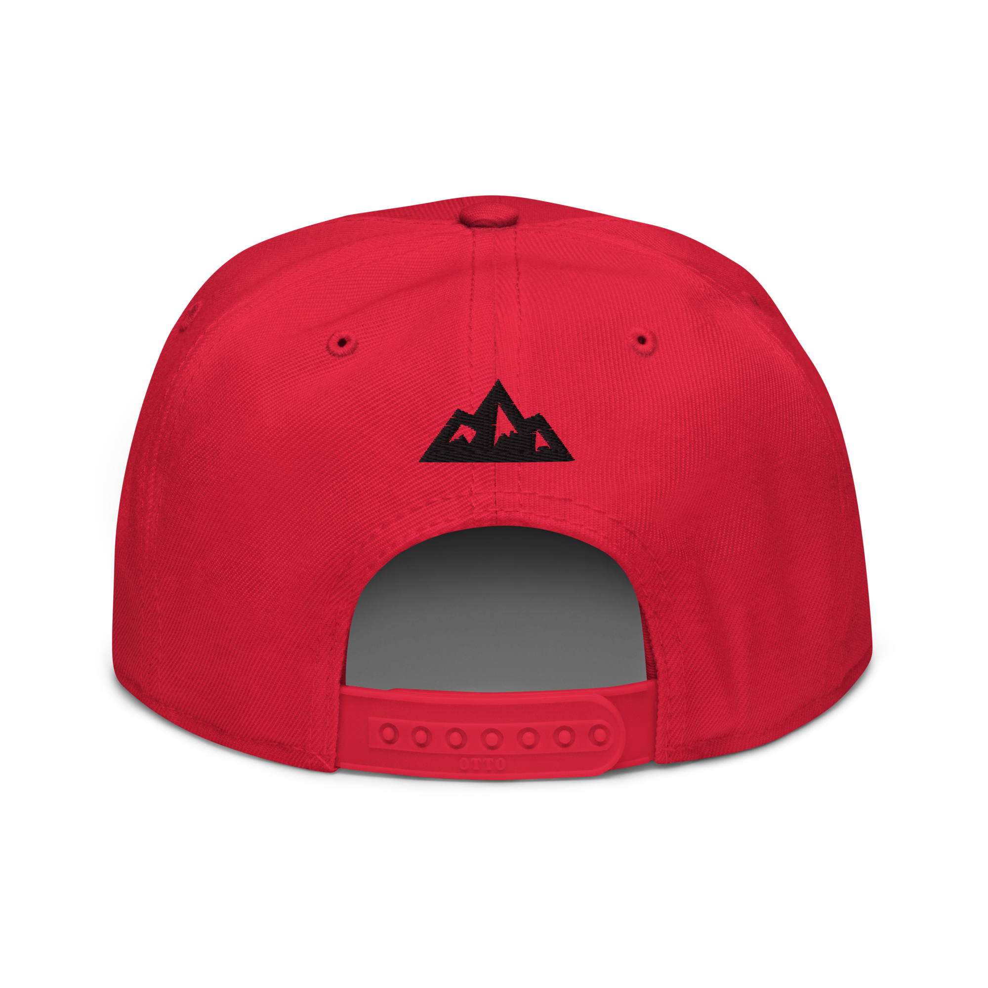 ALPINSTOFF® × OTTO Cap – AS Monogram Snapback (Black Embroidery)