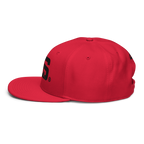 ALPINSTOFF® × OTTO Cap – AS Monogram Snapback (Black Embroidery)