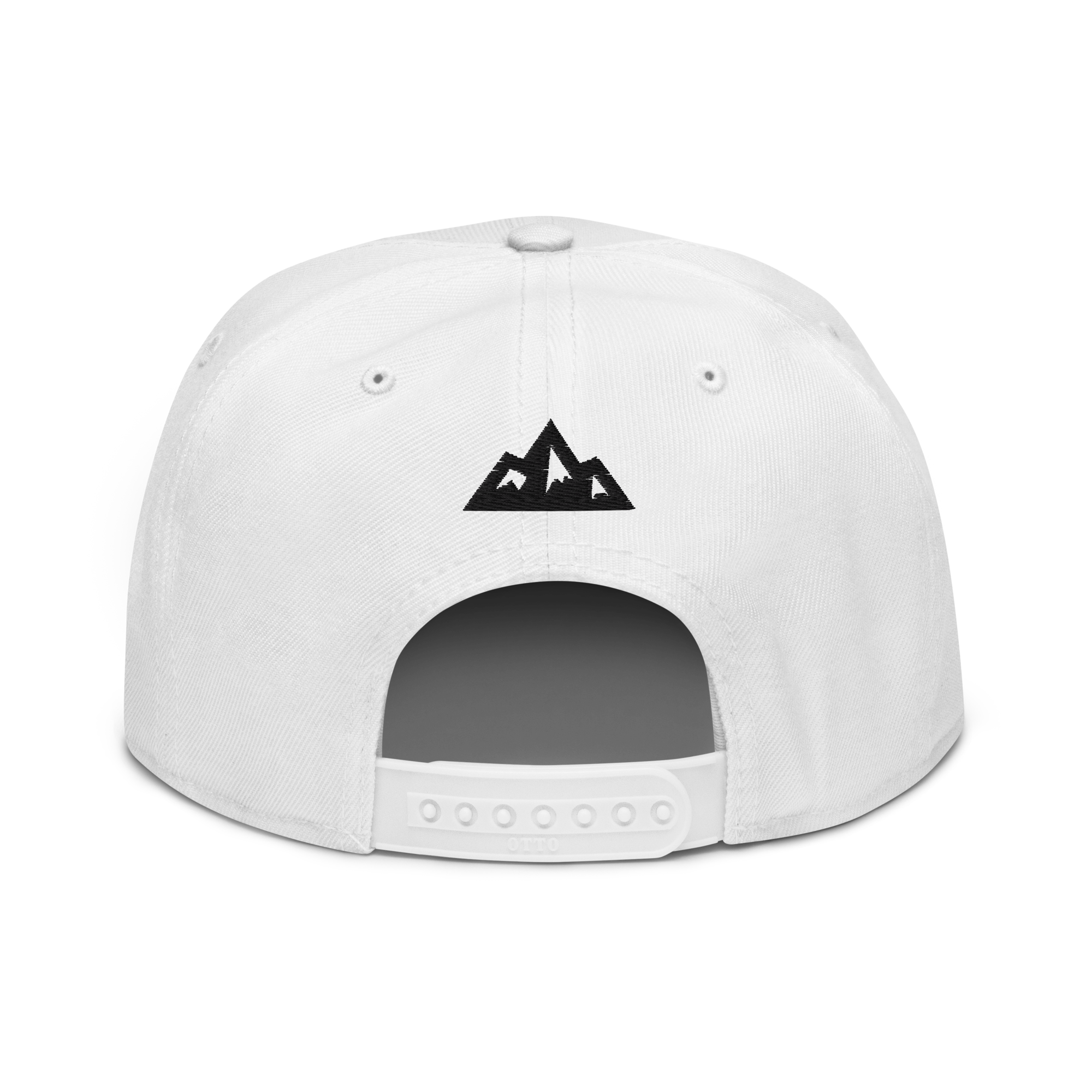 ALPINSTOFF® × OTTO Cap – AS Monogram Snapback (Black Embroidery)