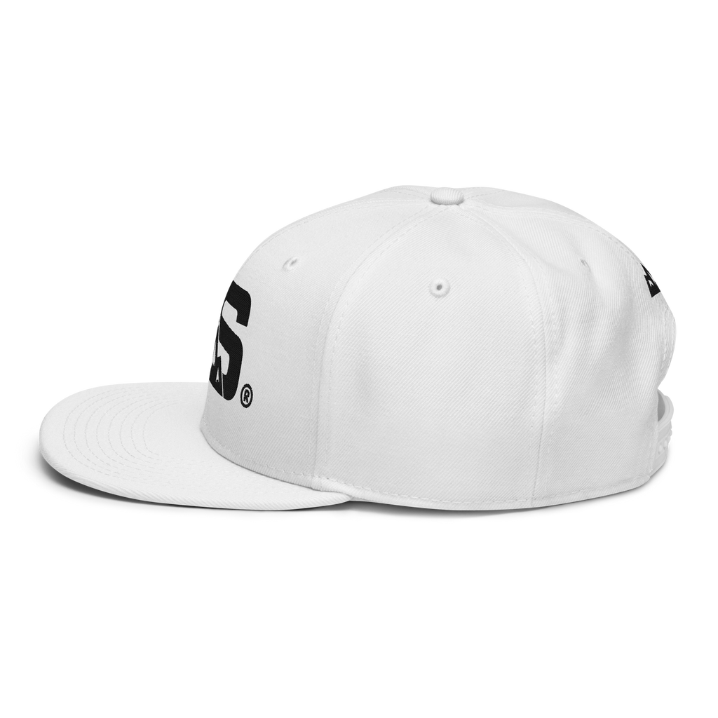 ALPINSTOFF® × OTTO Cap – AS Monogram Snapback (Black Embroidery)