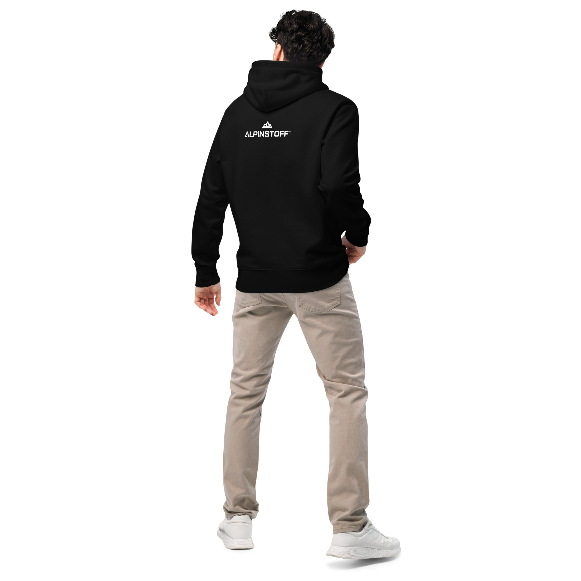 ALPINSTOFF® Essential Eco Hoodie – AS Embroidered Edition (White Stitch)