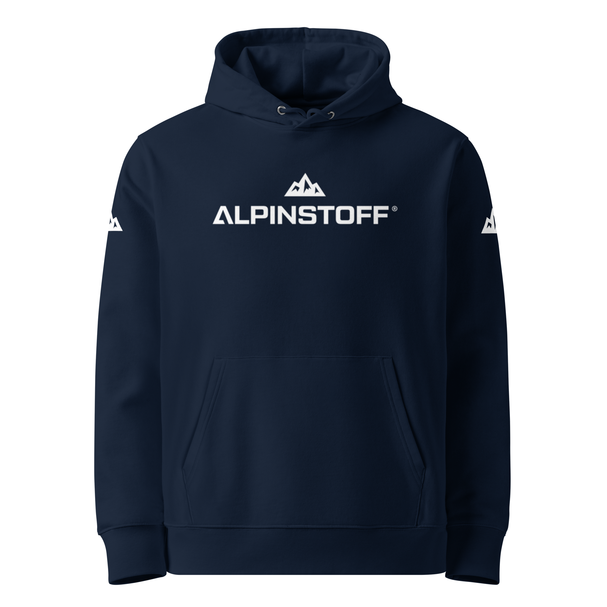 ALPINSTOFF® Essential Eco Hoodie – White Print Edition