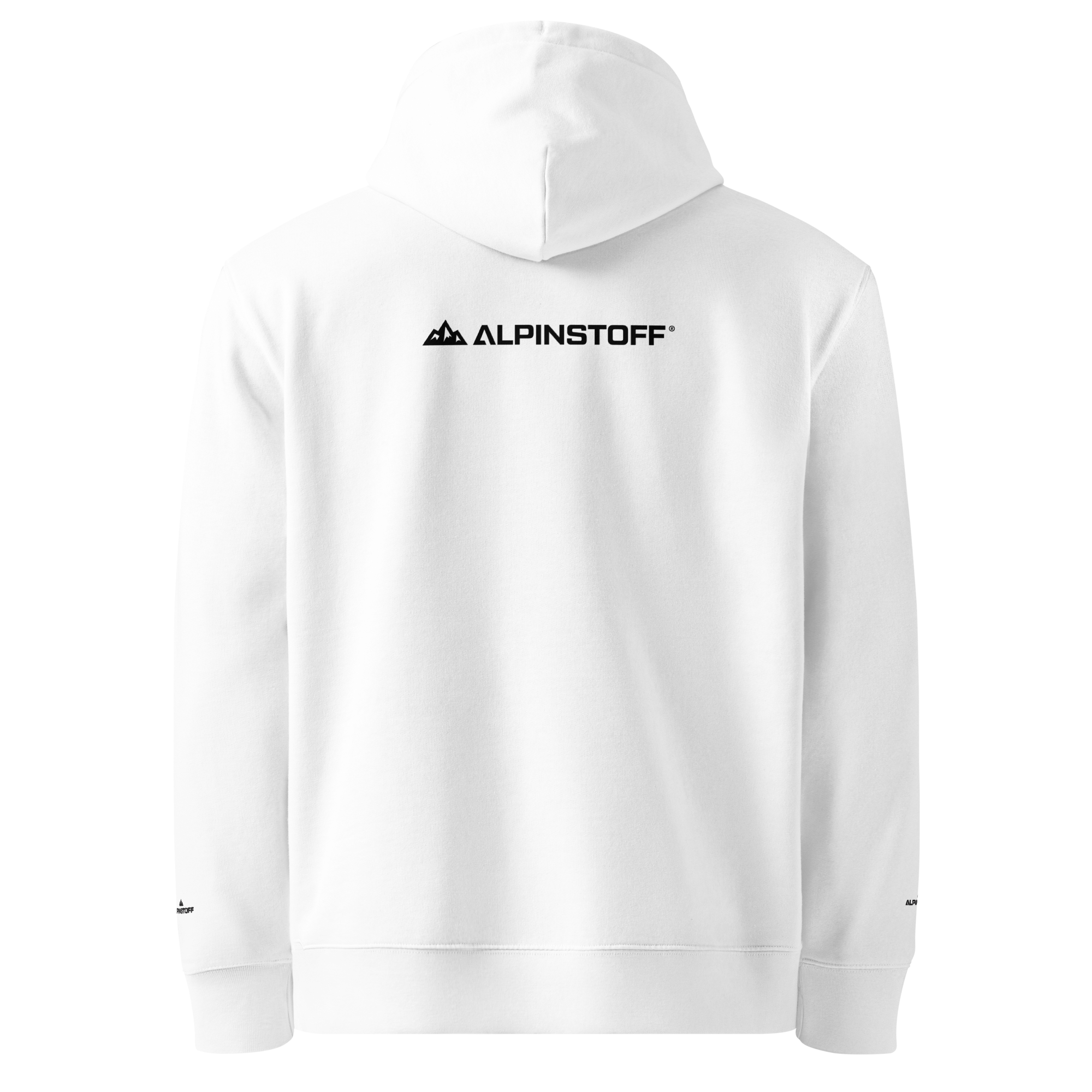 ALPINSTOFF® Essential Eco Hoodie – AS Embroidered Edition (Black Stitch)