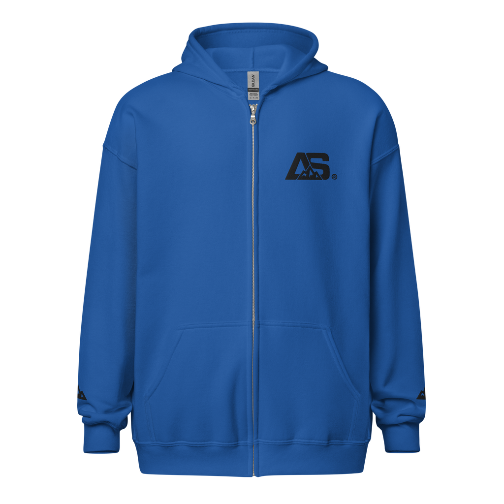 ALPINSTOFF® Summit Zip Hoodie – Black Embroidery