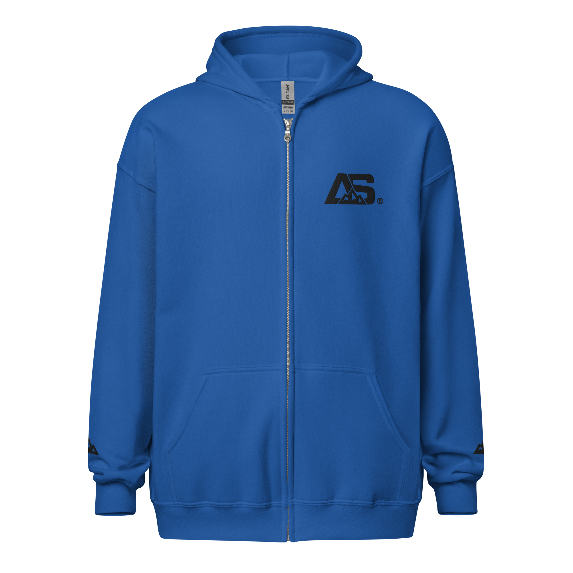 ALPINSTOFF® Summit Zip Hoodie – Black Embroidery