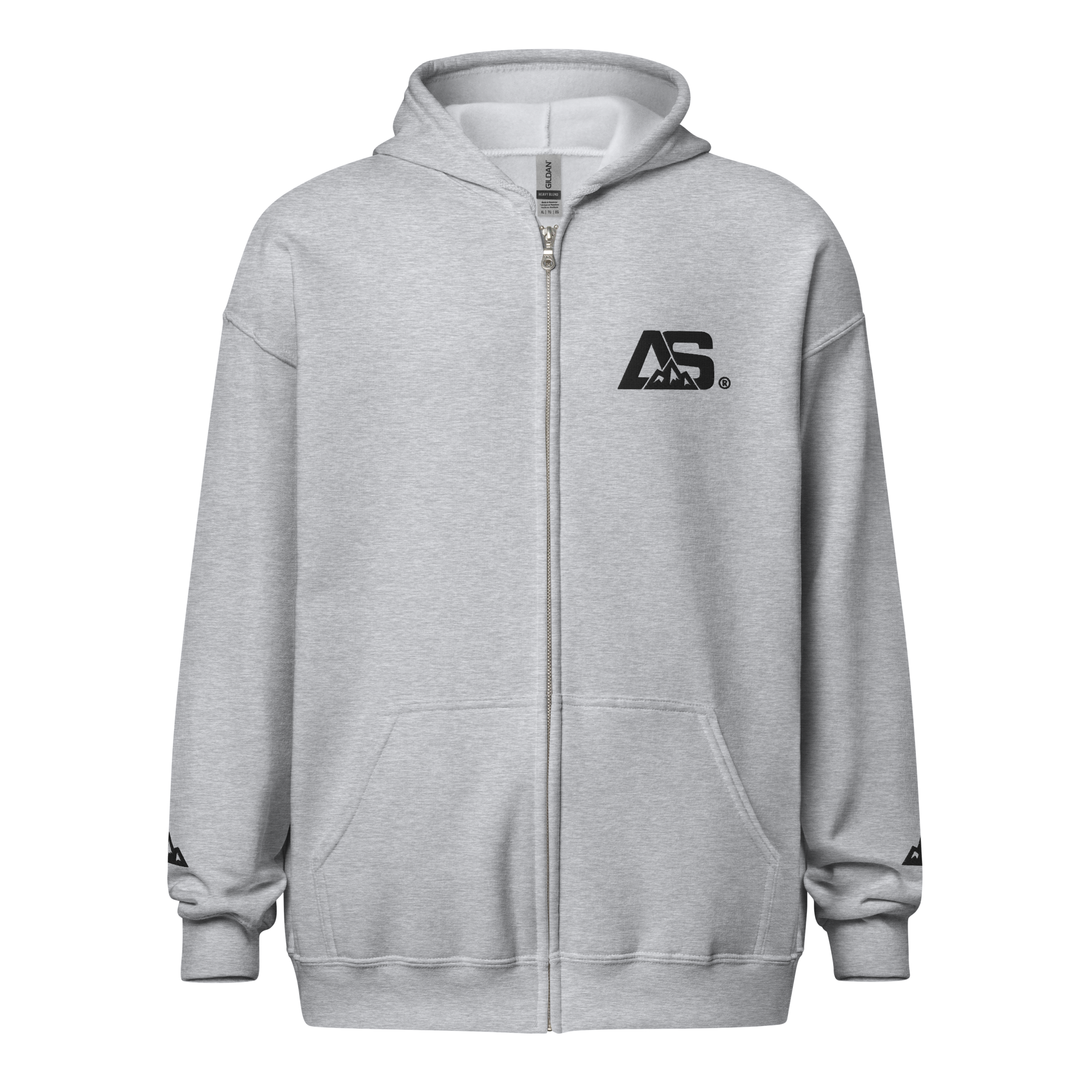 ALPINSTOFF® Summit Zip Hoodie – Black Embroidery