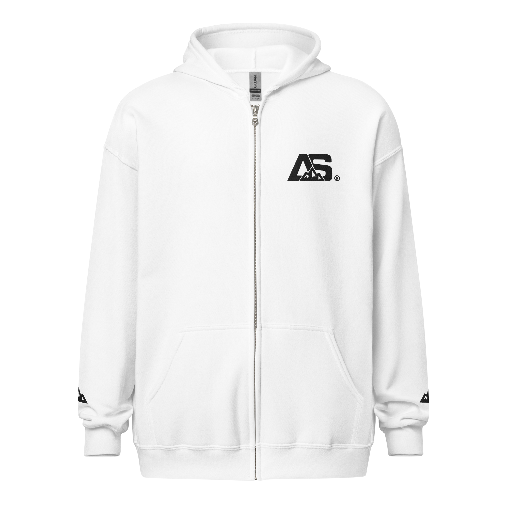 ALPINSTOFF® Summit Zip Hoodie – Black Embroidery