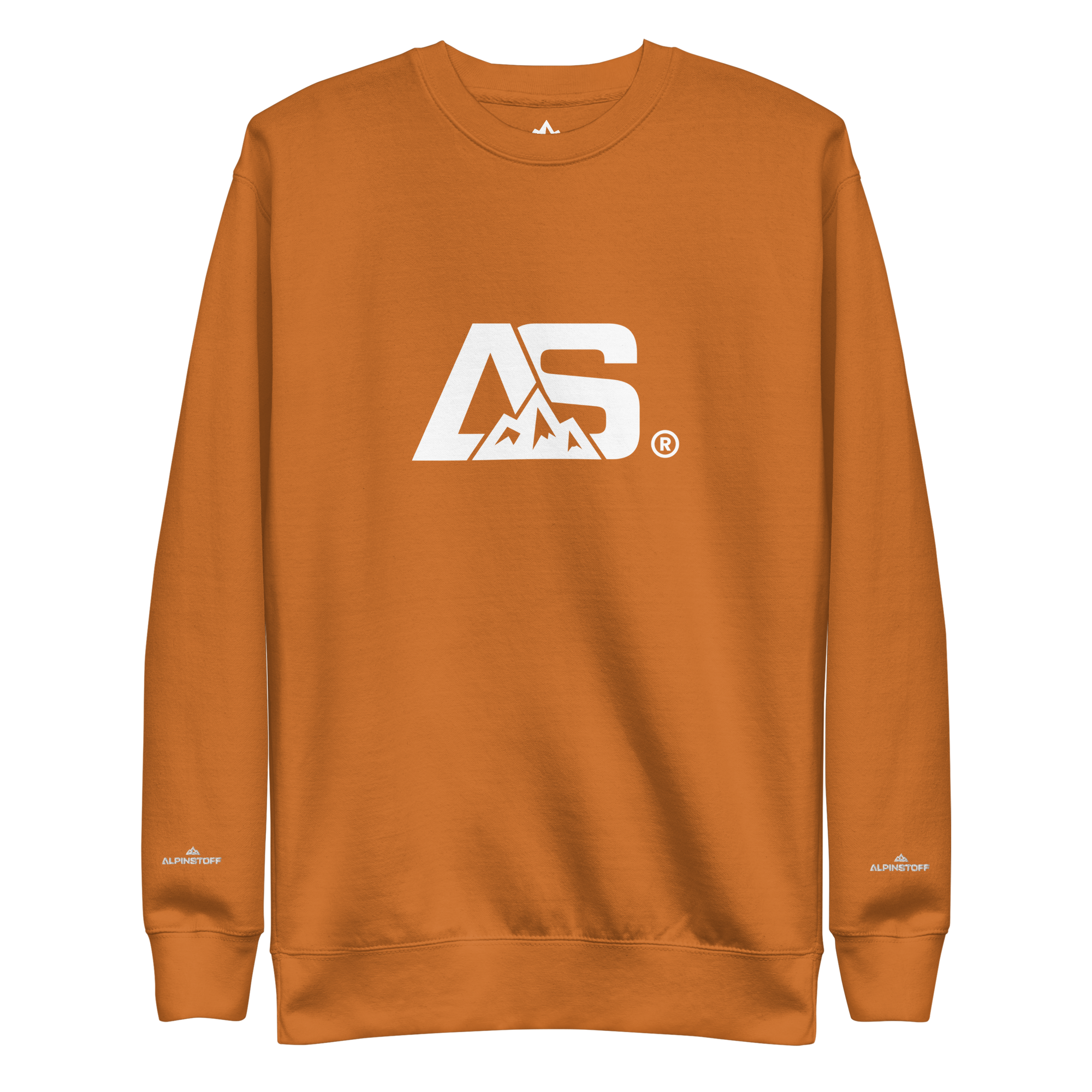 ALPINSTOFF® Premium Crewneck – White Monogram Edition