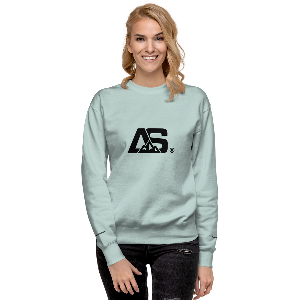 ALPINSTOFF® Premium Crewneck – Black Monogram Edition
