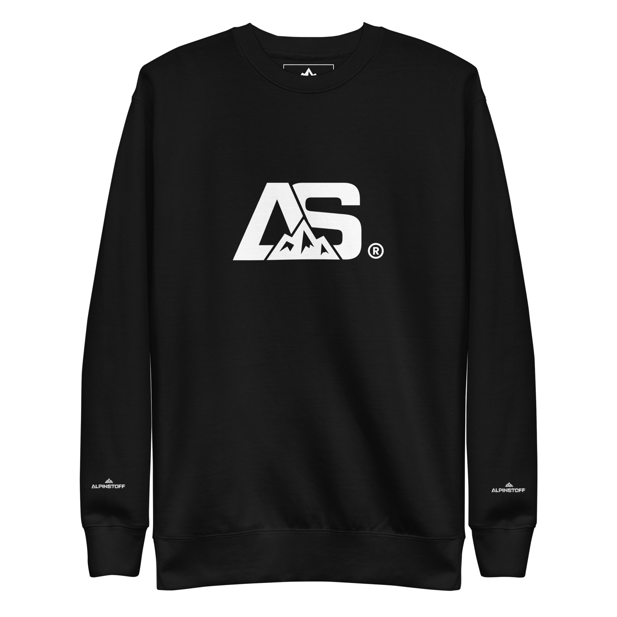 ALPINSTOFF® Premium Crewneck – White Monogram Edition