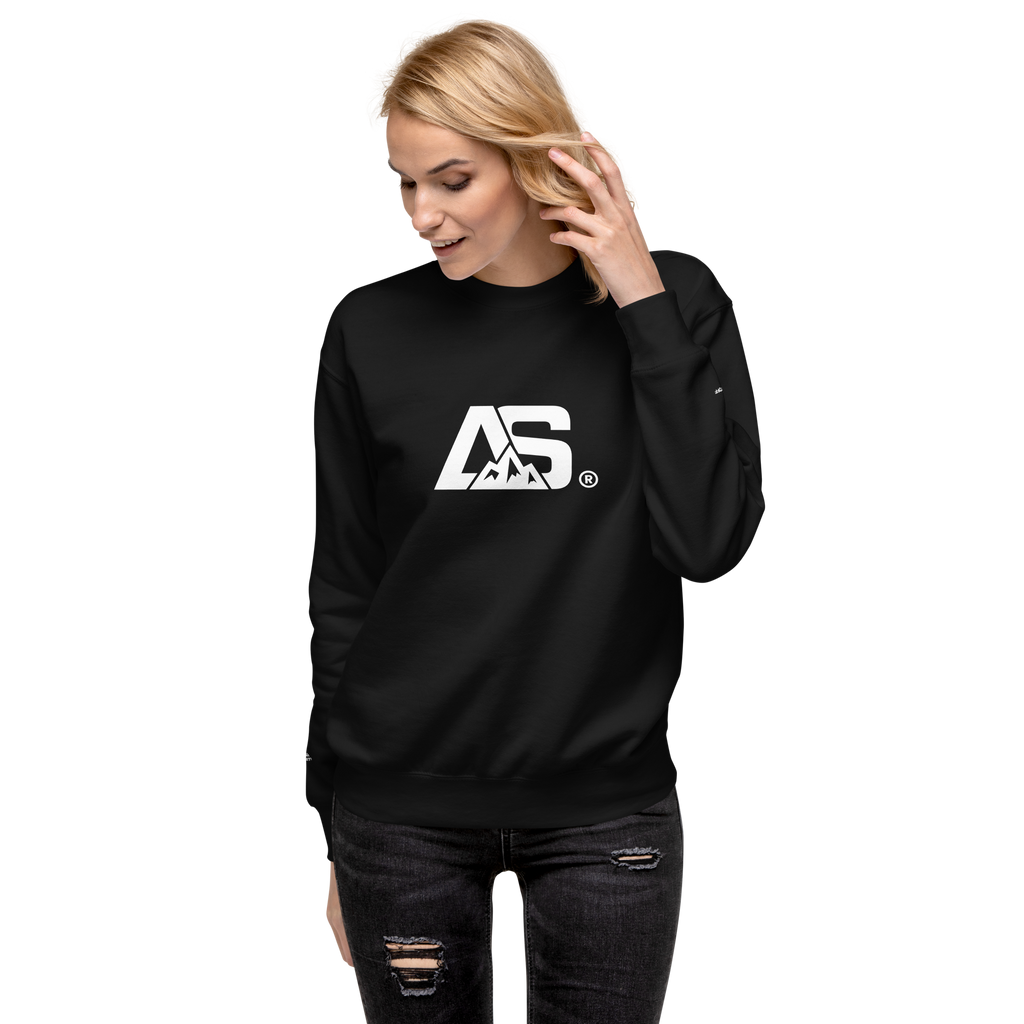ALPINSTOFF® Premium Crewneck – White Monogram Edition