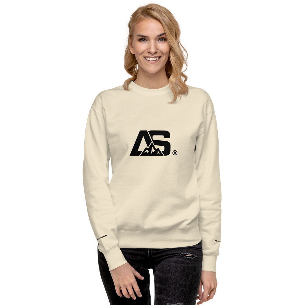 ALPINSTOFF® Premium Crewneck – Black Monogram Edition