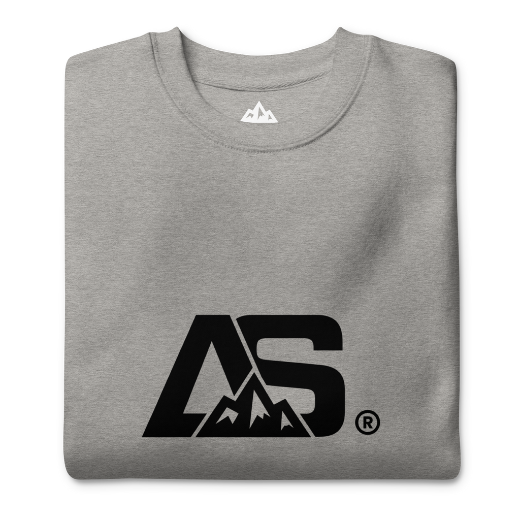 ALPINSTOFF® Premium Crewneck – Black Monogram Edition