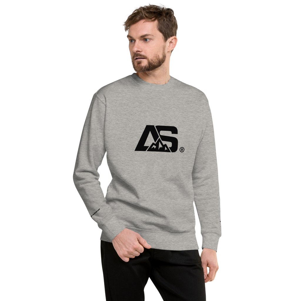 ALPINSTOFF® Premium Crewneck – Black Monogram Edition