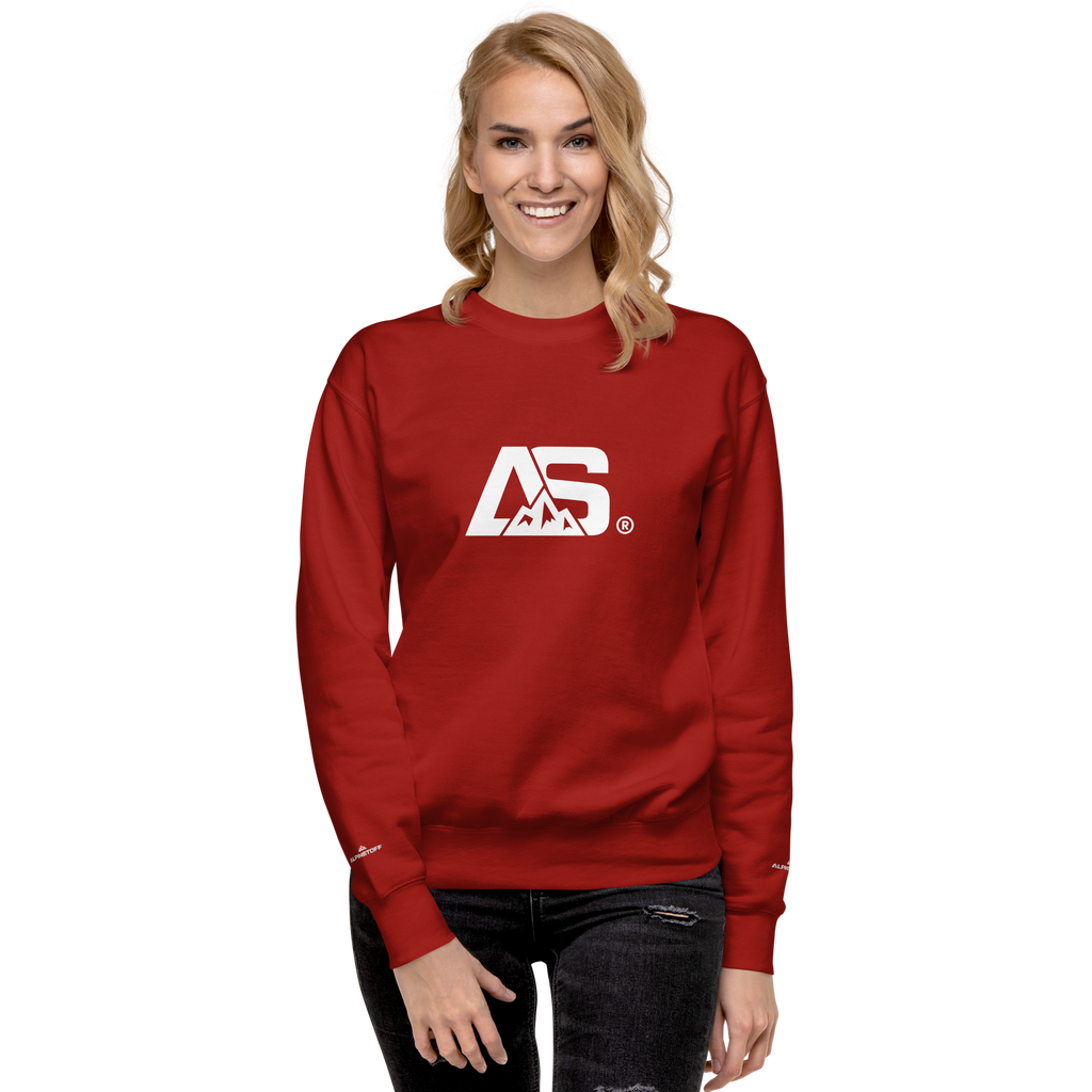 ALPINSTOFF® Premium Crewneck – White Monogram Edition