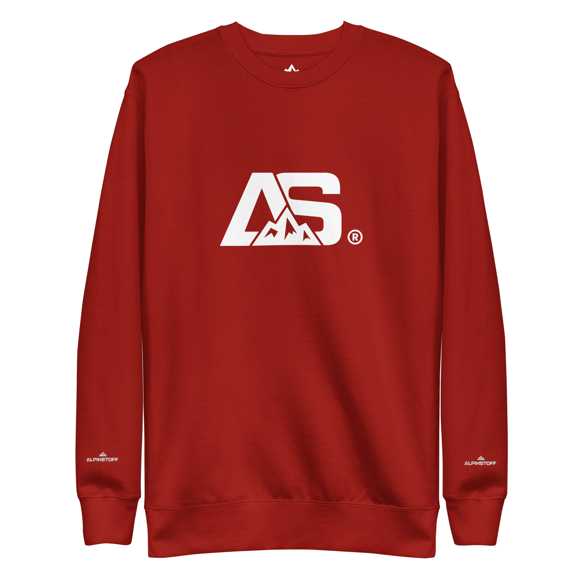 ALPINSTOFF® Premium Crewneck – White Monogram Edition