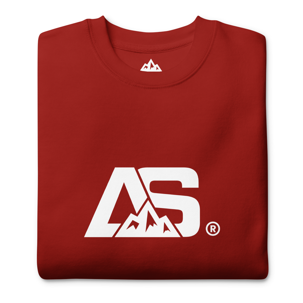 ALPINSTOFF® Premium Crewneck – White Monogram Edition