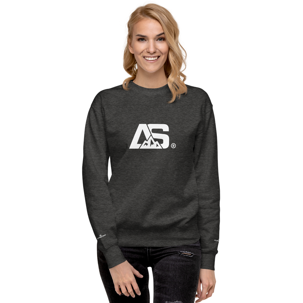 ALPINSTOFF® Premium Crewneck – White Monogram Edition