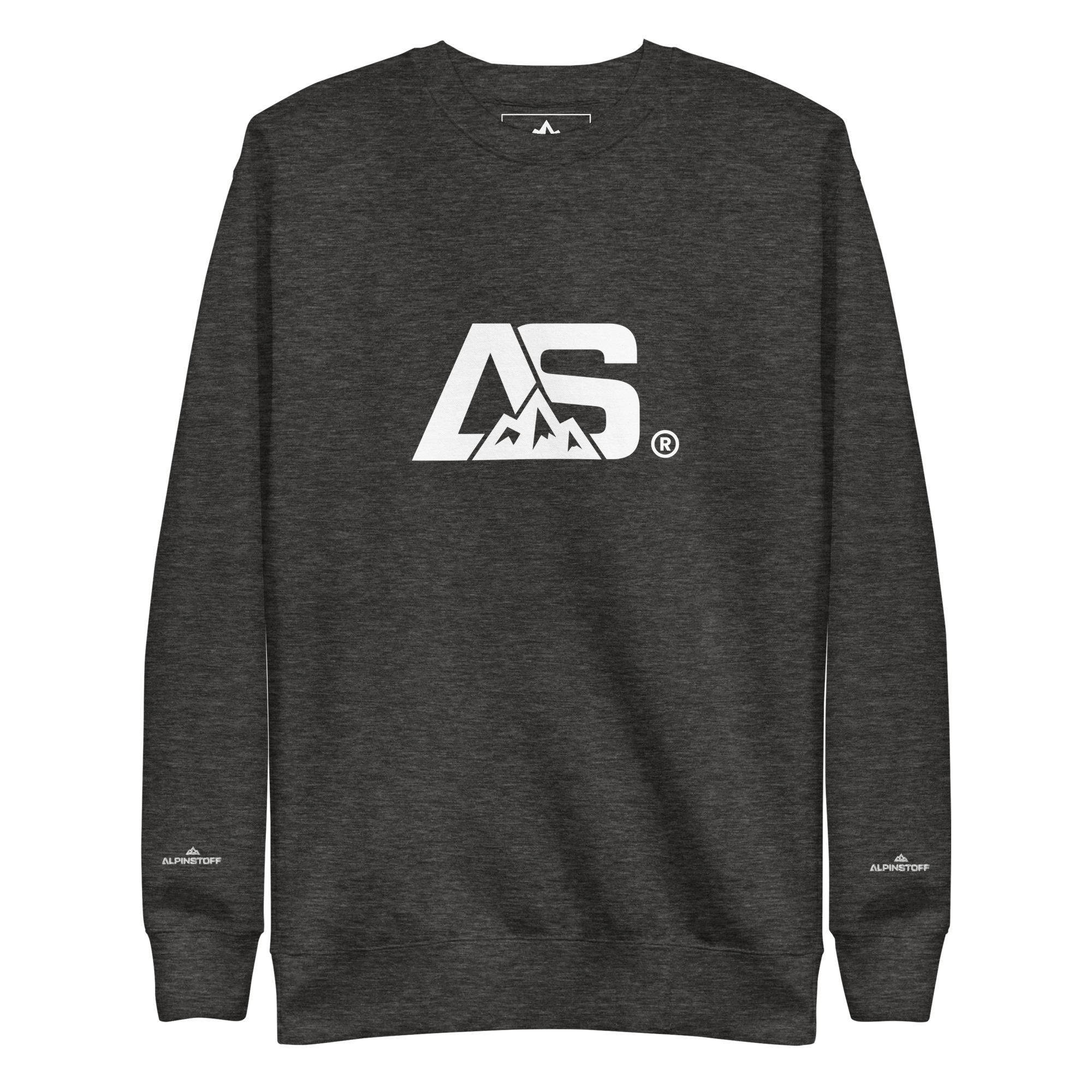 ALPINSTOFF® Premium Crewneck – White Monogram Edition